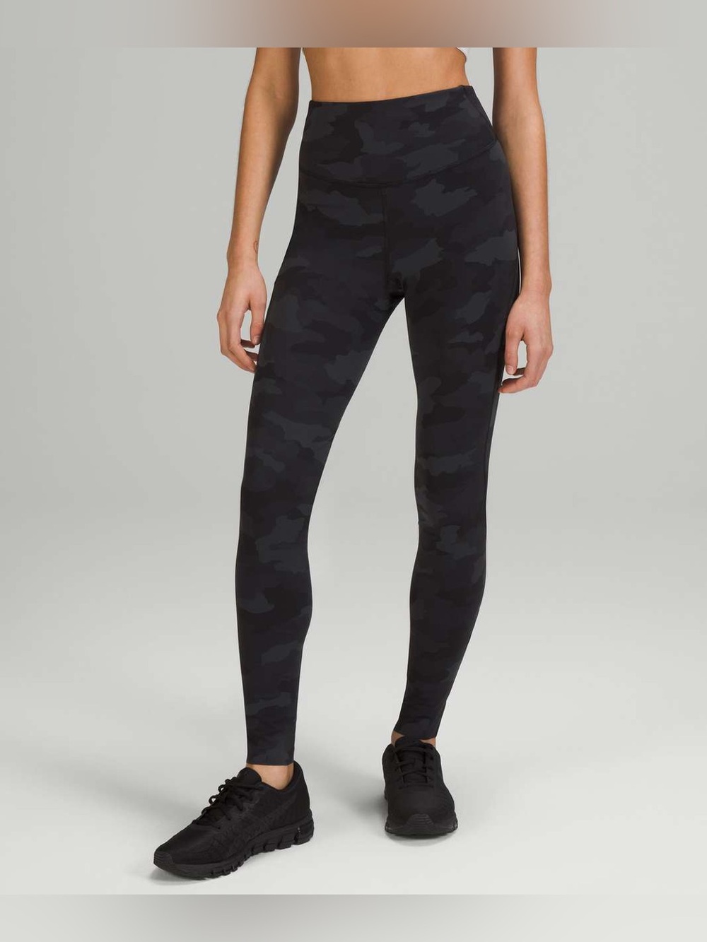 Lululemon Base Pace High-Rise Tight 28" Brushed Nulux Camo size 10